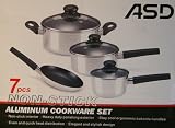 7 Pcs & Pcs Non-stick Aluminum Cookware Set
