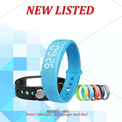 iTontek® Smart LED Watch Smart Bracelet Sports Wristband Tracker Pedometer Sleep Steps Calorie Counter Smart Watch Temperature Monitor (Red)