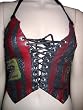 Gasoline Glamour Tiger Patch Custom Leather Vest