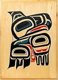 Smoked Salmon Traditional Hawk Wood Box Natural Style, 4 oz