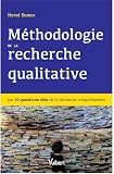 Acheter le livre Méthodologie de la recherche qualitative