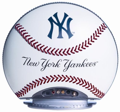 Hannspree's NY Yankees Leather Baseball 10-Inch LCD Television