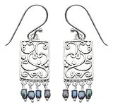 Pearl earrings, 'Love Letter' 1