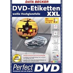 DVD-Etiketten XXL weiße Hochglanzfolie (Geschenkartikel)