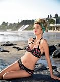 Skinny Dip 2 Piece Halter Style Bikini Top With Boy Shorts 61003