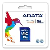A-DATA 16 GB SDHC Class 6 Flash Memory Card 16GSDHC6 (Blue)