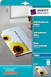 Produkt-Bild: Avery Zweckform, 2500, Transparentfolie, 10 Blatt, beschichtet, stapelverarbeitbar, selbstklebend, St&auml;rke: 0, 17 mm