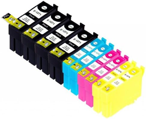 InkJT Product 10 Pack Remanufactured T127 Ink For Epson WorkForce 630 633 635 645 840 845 #127 Non-OEM Color: Black, Cyan, Magenta, Yellow