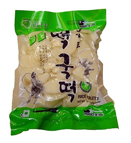Sekero rice cake,Korean rice cake, Rice Ovaletts, 24oz/pk (Pack of 1)