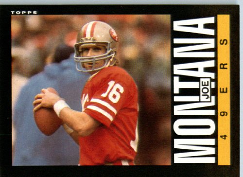 1985 Topps # 157 Joe Montana San Francisco 49ers Football Card - Shipped In Protective Screwdown Display Case!