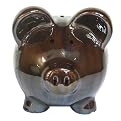 Luster Piggy Bank - Chocolate