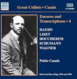 パブロ・カザルス:アンコールと編曲 4 (1916 - 1920)
