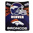 Denver Broncos Light Weight Fleece NFL Blanket (Shadow Series) (50x60")"