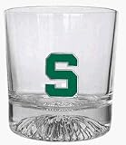 Michigan State Spartans Rocks Glass (Set of 4)