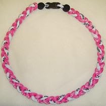 Pink White Tornado Necklace