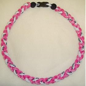  Pink White Tornado Necklace