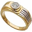 1/2Ct.T.W. Round Brilliant Cut Diamonds, 14Kt. Two Tone Gold.