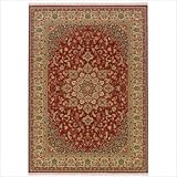 Traditional Taj Mahal All Over Center Medallion Rose Bud Oriental Rug Size: Rectangle: 7'10
