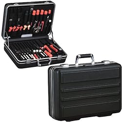 Platt 928T-CB 18"x13"x8"plyethylene Black Attache Tool Case