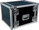 Musician's Gear Rack Flight Case 8 Space Black