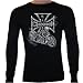 Skeleton Bike Chopper Thermal Shirt, X-Large, Black