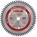 Oshlun SBNF-065060 6-1/2-Inch 60 Tooth TCG Saw Blade with 5/8-Inch Arbor (Diamond Knockout) for Aluminum and Non Ferrous Metals