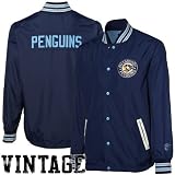 NHL Mitchell & Ness Pittsburgh Penguins Blue Pep Talk Full Button Jacket (XXX-Large)