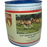 3 4 White Polytape for Electric Fence - Rublanc 20 by LACME