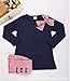 ASHERANGEL 2pcs Baby Girls Bowknot T-Shirt Top+Pants Leggings Trousers Outfit Navy 5T