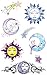 Celestial Dreams Temporary Glitter Tattoo Body Art