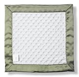 SwaddleDesigns Baby Lovie - Plush Dots with Sage Satin
