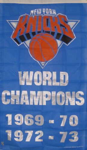 New York Knicks NBA World Champions Team Banner
