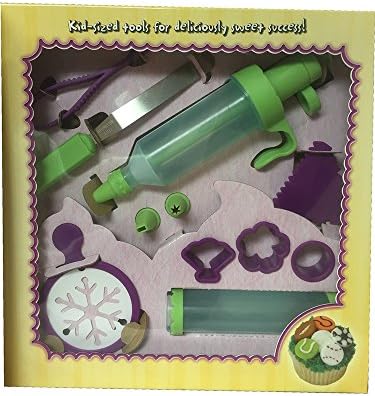 Artlab Cupcake Decorating Studio - Book and Kit (Tips, Stencils, Rolling Pin, Cutters)