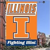 Illinois Fighting Illini Orange Collegiate Banner Flag