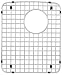 12.75" Stainless Steel Kitchen Sink Grid Drain Opening: Left