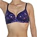Womens Belly Dancing Costume Bra Trimmed With Blue Sequins and matching beads.