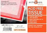 Lineco Museum Quality Acid Free Tissue 30 in. x 40 in. white pack of 12