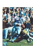 Lem Barney Autographed Detroit Lions 8x10 Photo Inscribed HOF 92