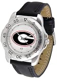 Georgia Bulldogs UGA NCAA Mens Leather Sports Watch