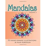 Mandalas: 50 Hand Drawn Illustrations (Volume 5)