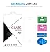iPhone SE Screen Protector，Motoraux iPhone SE 5S 5 5C Tempered Glass Screen Protector Premium High Definition Shockproof Clear Cover 0.2mm Thickness 2.5D Curved Edge (iphone SE)