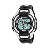 Armitron Men's Sport Chronograph Silver-Tone and Black Strap Digital Watch #408163SVBK