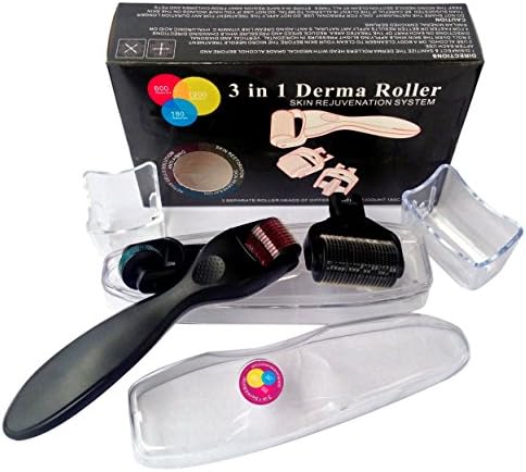 Home Care Kit 0.5+1.0+1.5mm (180+600+1200 Needles), High Quality Clean System for Acne Scars, Wrinkles，Anti Aging