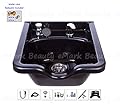Shampoo Bowl Black ABS Plastic Salon and Spa Hair Sink Beauty Salon Equipment TLC-1016 KSG