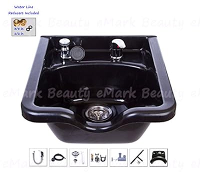 Shampoo Bowl Black ABS Plastic Salon and Spa Hair Sink Beauty Salon Equipment TLC-1016 KSG
