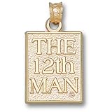 Texas A&M University The 12Th Man Pendant (14kt)