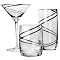 Luigi Bormioli Black Swirl Glassware Collection