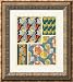 Four French Art Deco Designs, ca. 1925 Framed Art Print,15 in. x 16.8 in. Framed