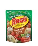 Ragu Fresh & Simple Smooth Pasta Sauce, Tomato, Onion & Garlic, 13.5-Ounce Pouches (Pack of 6)