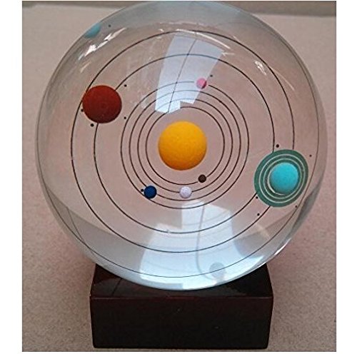 Eff-cientt® new clear crystal ball sphere 80mm solar s…